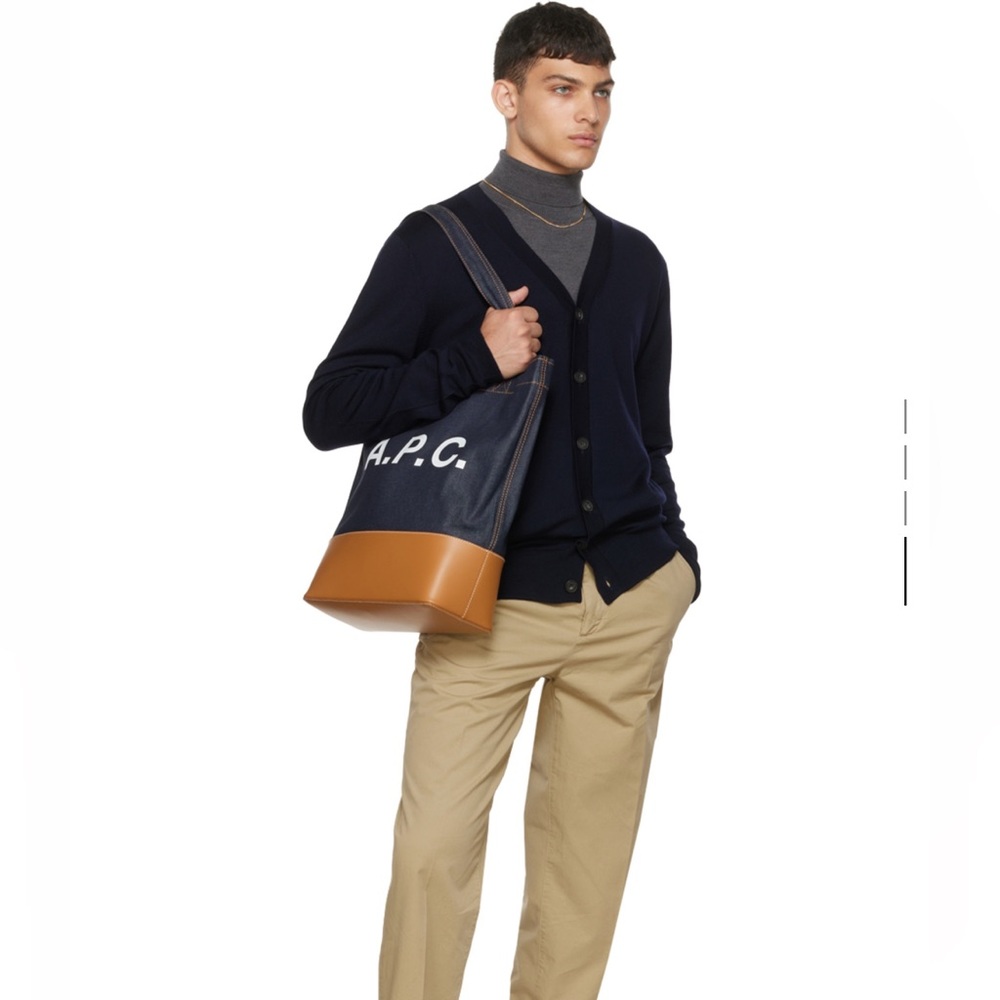 A.P.C Indigo Axelle Denim Tote Bag